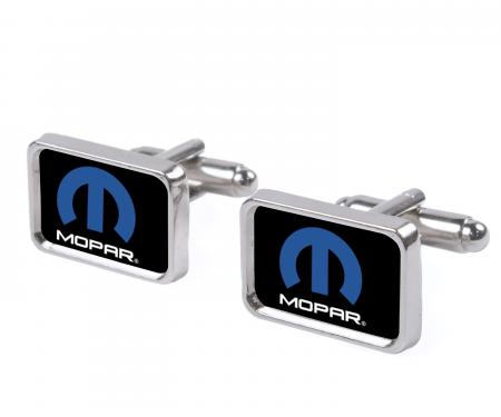 Cufflink Set - MOPAR Logo FCG Black/Blue/White