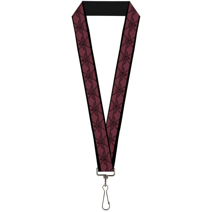 Buckle-Down Lanyard - BD Monogram2 Red/Black