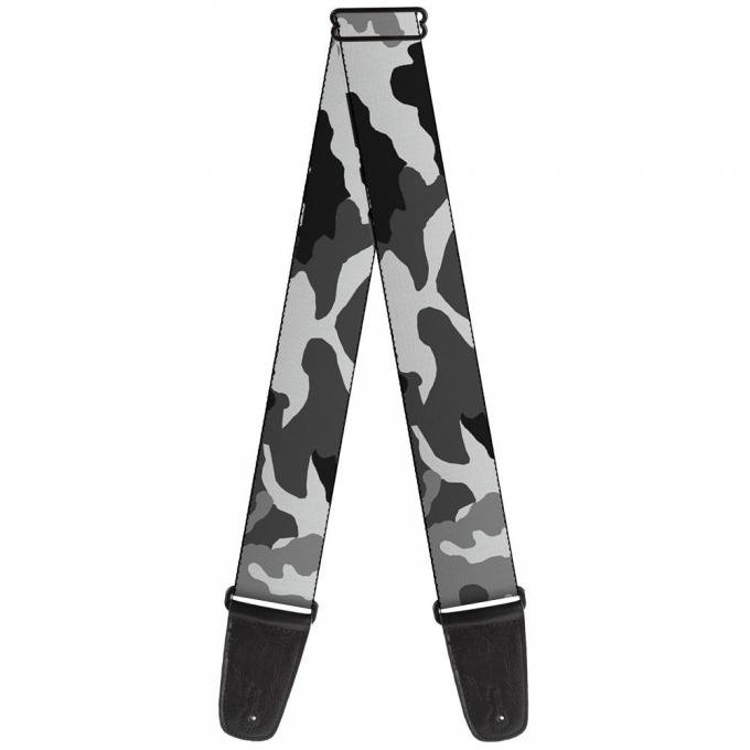 Guitar Strap - Camo White