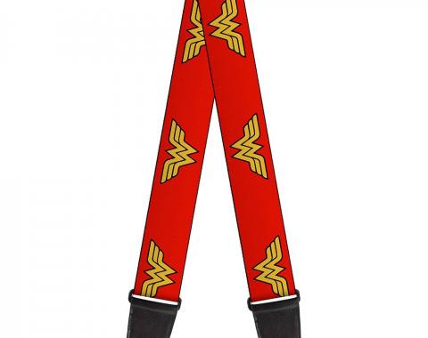 Guitar Strap - Wonder Woman Logo Red