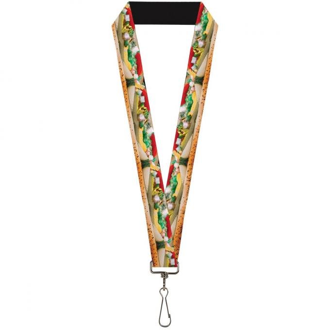 Buckle-Down Lanyard - Chicago Style Hot Dog Vivid
