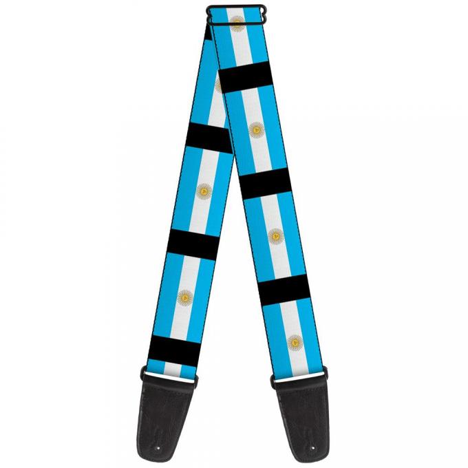 Guitar Strap - Argentina Flags