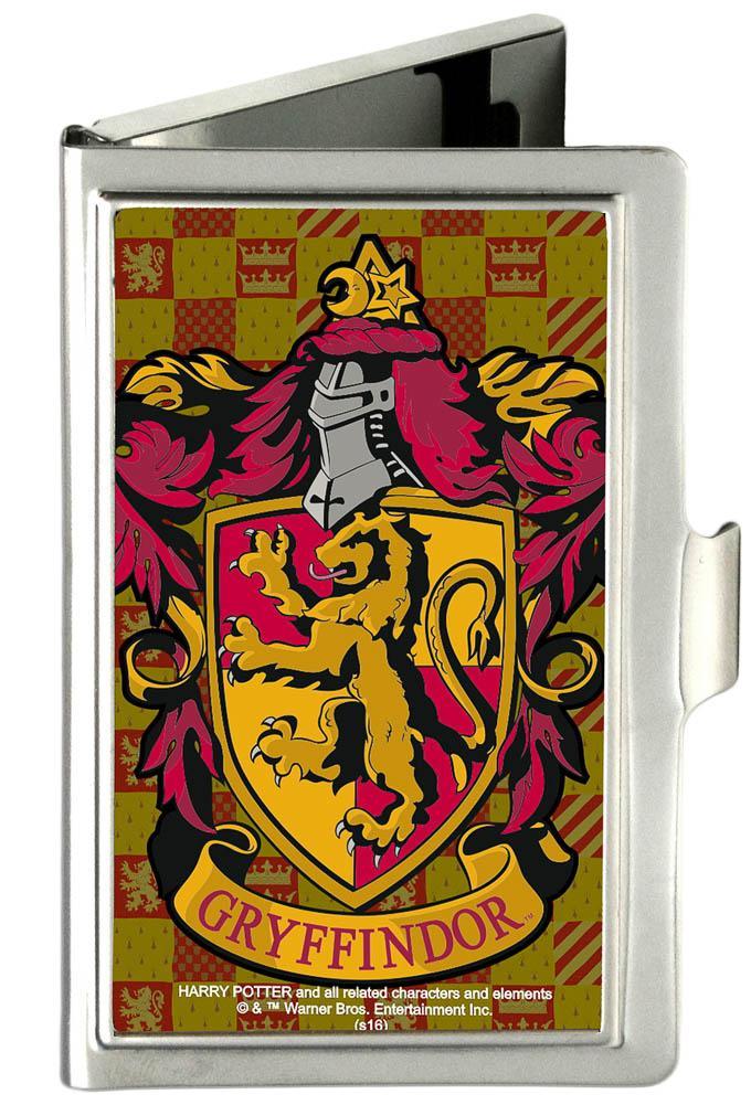 Business Card Holder - SMALL - Harry Potter GRYFFINDOR Crest FCG Gold/Burgundy