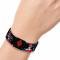 Elastic Bracelet - 1.0" - Harley Quinn Shooting Poses/Diamonds Black/Red/White