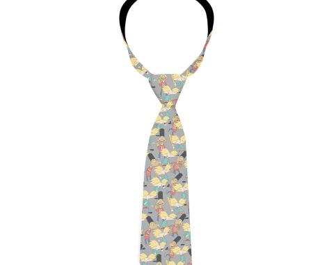 Necktie Standard - Nick Arnold & Gerald Poses Scattered Gray