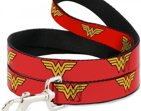 Dog Leash Wonder Woman Logo Red