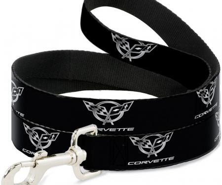 Dog Leash Corvette Black/Silver REPEAT