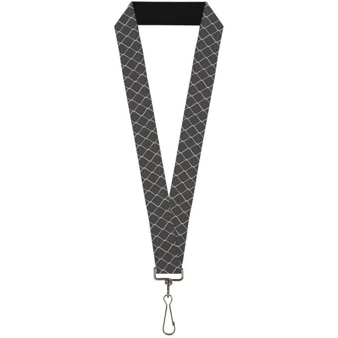 Buckle-Down Lanyard - Chain Link Fence Grays