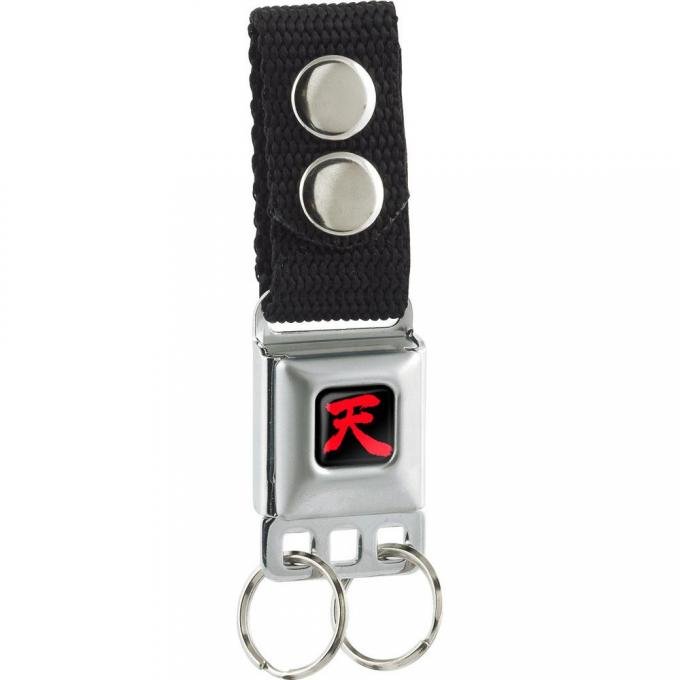 Keychain - Akuma Symbol Full Color Black/Red