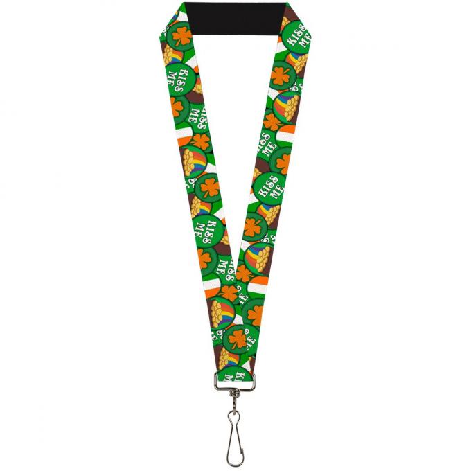 Buckle-Down Lanyard - St. Pat's 4-Buttons Stacked