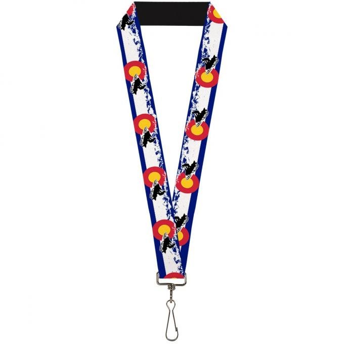 Buckle-Down Lanyard - Colorado/Snowmobiler/Mountains