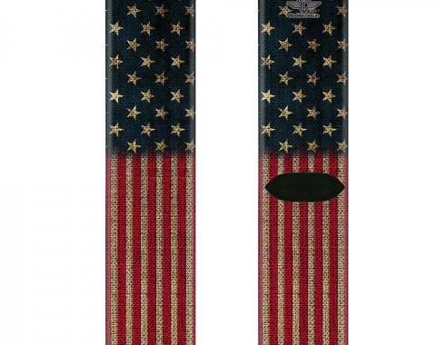 Sock Pair - Polyester - Vintage US Flag Stretch - CREW