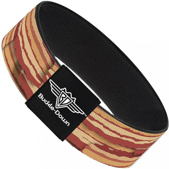 Buckle-Down Elastic Bracelet - Bacon Stacked