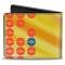 Bi-Fold Wallet - POKEMON Pikachu & Kanto Starters Group + Poke Ball Yellows/Orange/Blue