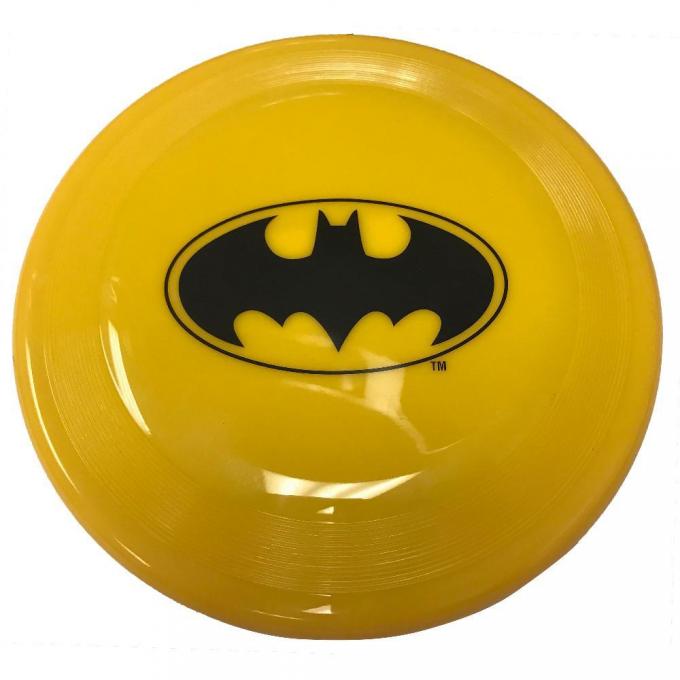Dog Toy Frisbee - Batman Bat Icon Yellow/Black