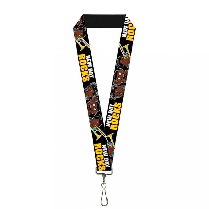 Lanyard - 1.0" - The New Day Group Pose/NEW DAY ROCKS Black/White/Red/Yellow