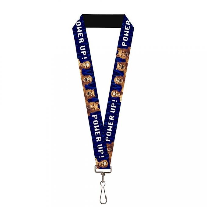 SEGA GENESIS 
Lanyard - 1.0" - Altered Beast Pixelated Wolf Transformation POWER UP! Blues/White
