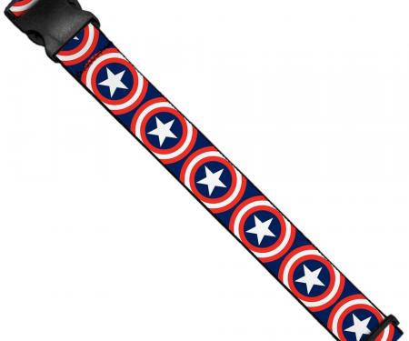 MARVEL UNIVERSE 
Luggage Strap - Captain America Shield Repeat Navy