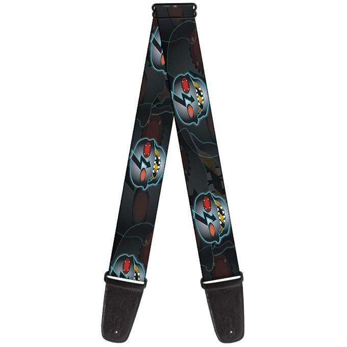 Guitar Strap - High Voltage Skull