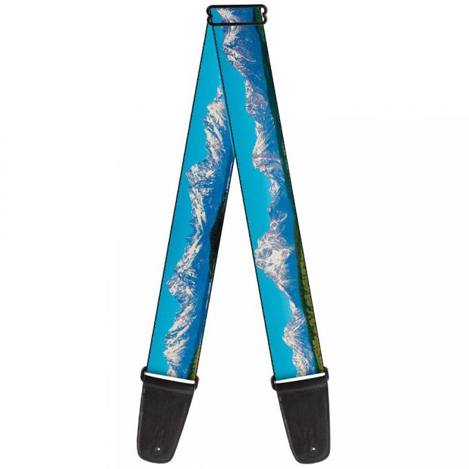 Guitar Strap - Landscape Snowy Mountains