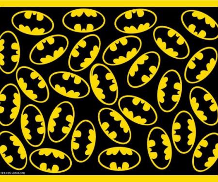 Placemat - Batman Logo Scattered Black/Yellow