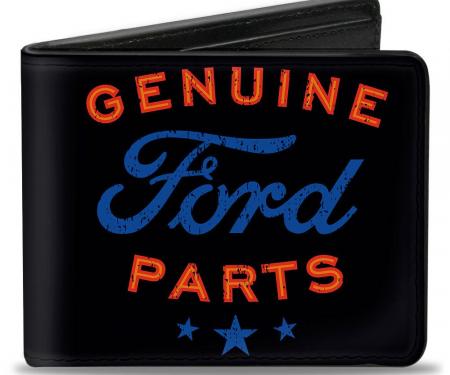 Bi-Fold Wallet - GENUINE FORD PARTS/Star Logo Black/Red/Blue