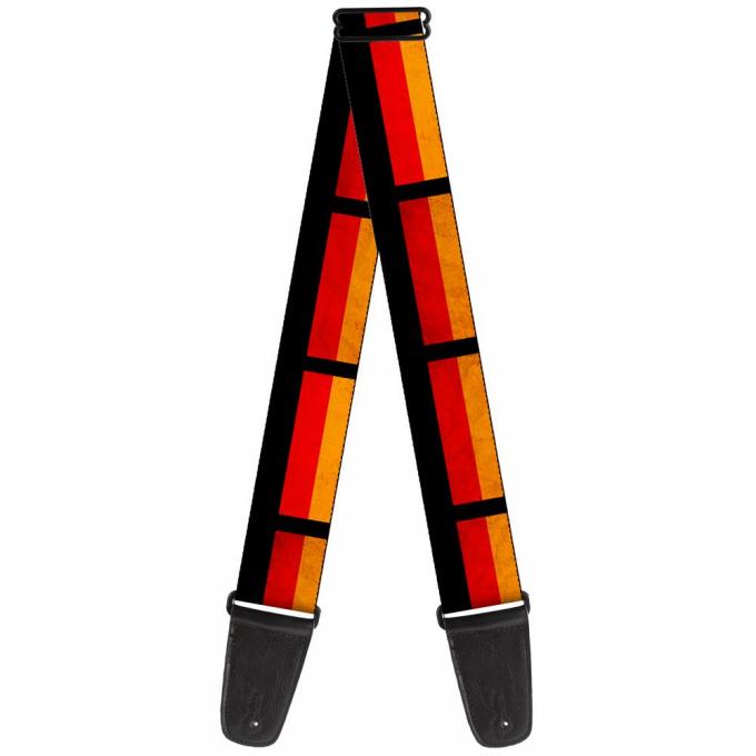 Guitar Strap - German Flag Distressed