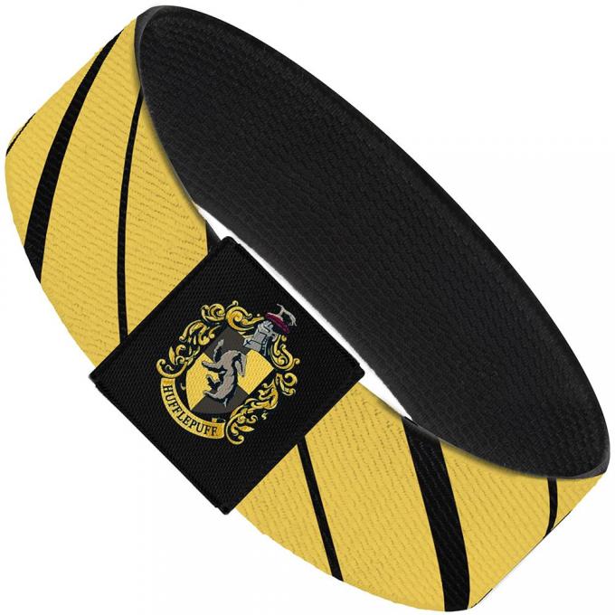 Elastic Bracelet - 1.0" - Hufflepuff Stripe5 Gold/Black