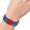 Elastic Bracelet - 1.0" - SUPERMAN Text/Stripe Blue/Red/Yellow