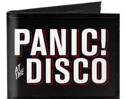 Canvas Bi-Fold Wallet - PANIC! AT THE DISCO Block Black/White/Red