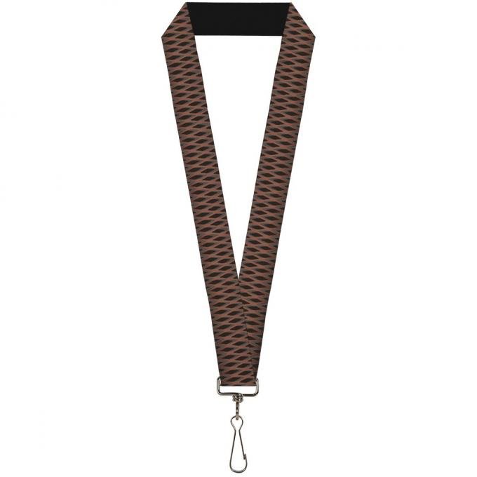 Buckle-Down Lanyard - Mesh Black/Brown