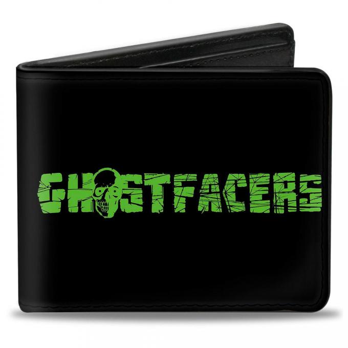 Bi-Fold Wallet - GHOSTFACERS Logo Black/Green