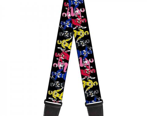 Guitar Strap - Power Rangers Posing