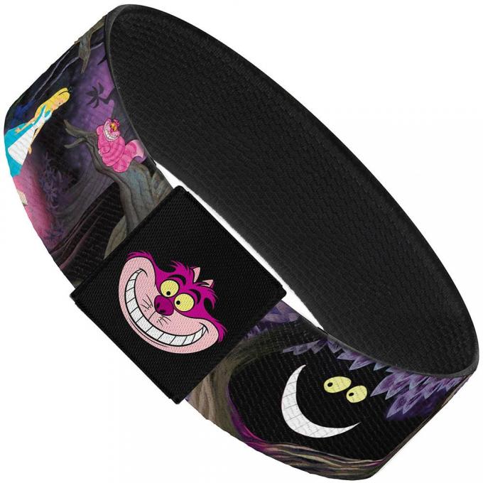 Elastic Bracelet - 1.0" - Alice & the Cheshire Cat Scenes