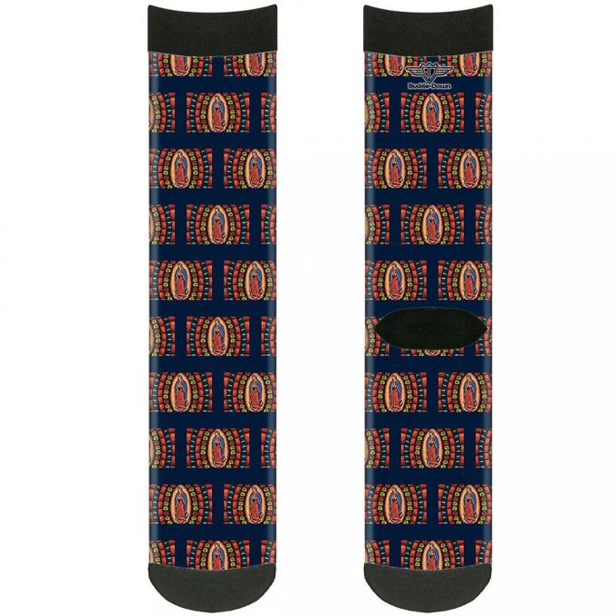 Sock Pair - Polyester - Virgen de Guadalupe - CREW