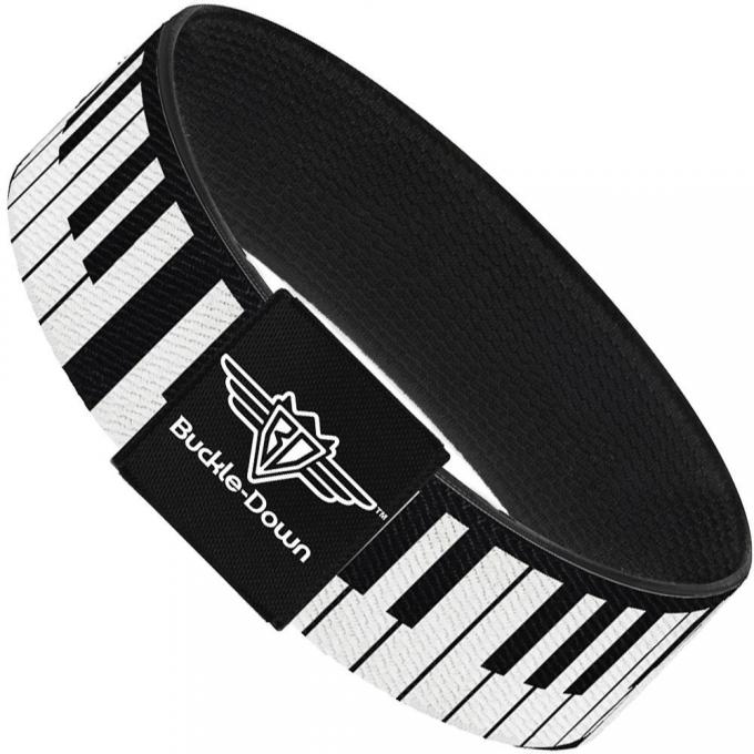 Buckle-Down Elastic Bracelet - Piano Keys