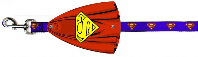 Dog Leash Cape - Superman Shield Red/Yellow Cape + Superman Shield Blue