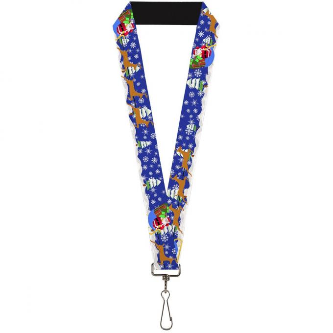 Buckle-Down Lanyard - Santa & Reindeers