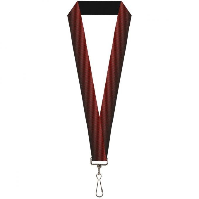 Buckle-Down Lanyard - Vertical Stripes Transition Black/Red