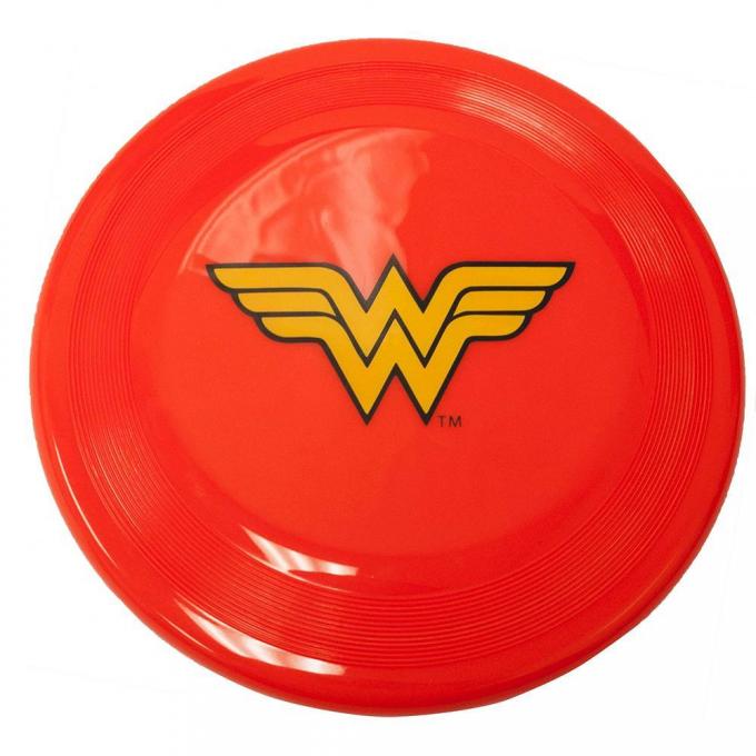 Dog Toy Frisbee - Wonder Woman Logo Red/Yellow