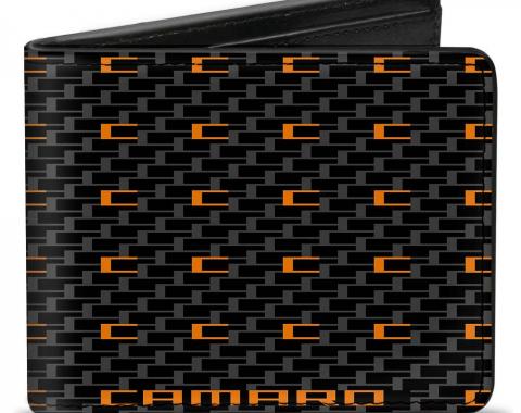 Bi-Fold Wallet - Camaro Performance 02 CAMARO w/Mini C Black/Gray/Orange