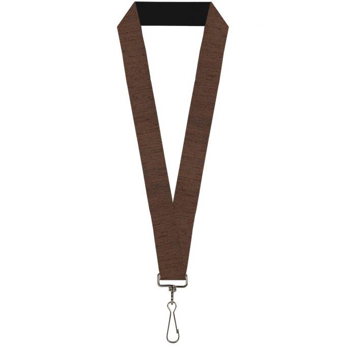 Buckle-Down Lanyard - Wood Grain Vertical Brown