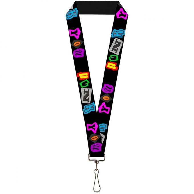 Buckle-Down Lanyard - Punk You Black/Full Color