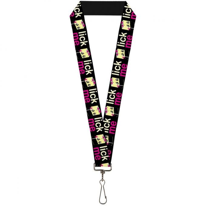 Buckle-Down Lanyard - LICK ME Battery Cartoon