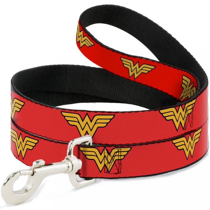 Dog Leash Wonder Woman Logo Red