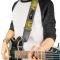 Guitar Strap - Hot Rod w/Flame Skull