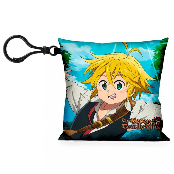 Pillow Keychain - THE SEVEN DEADLY SINS Meliodas + Elizabeth Action Poses