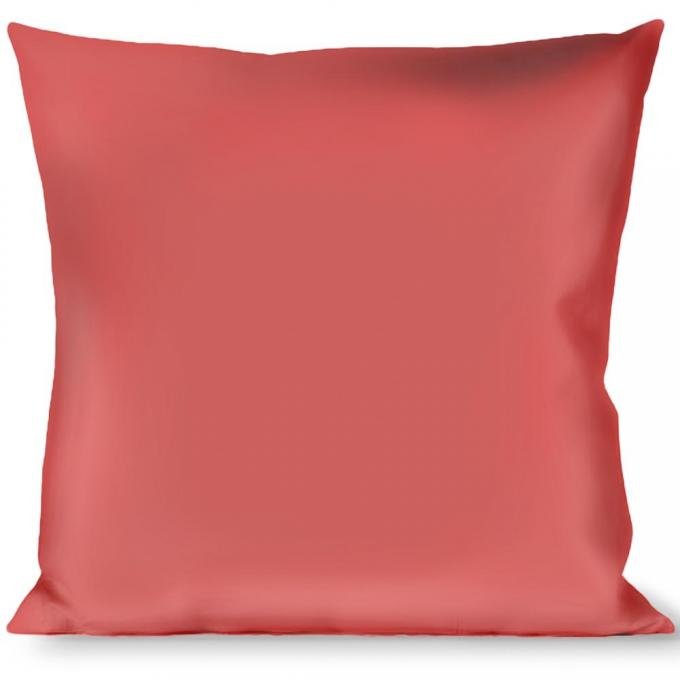 Buckle-Down Throw Pillow - Solid Salmon Orange