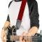 Guitar Strap - Leopard Red