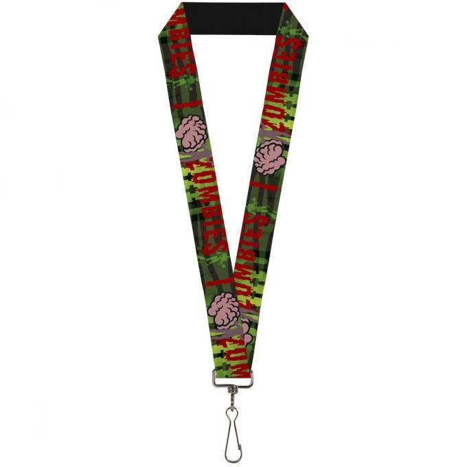 Buckle-Down Lanyard - I "Brain" ZOMBIES